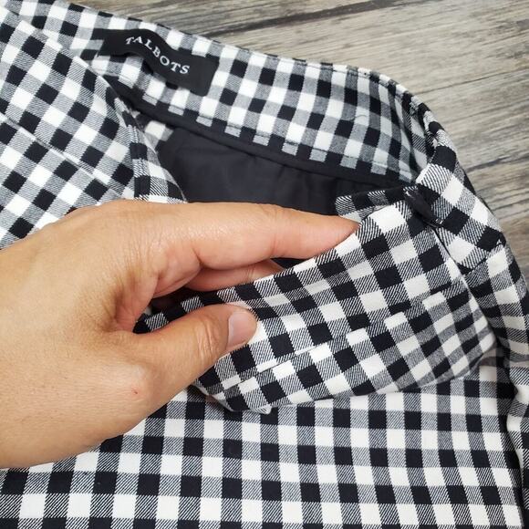 Talbots Women Chatham Ankle Pants Sunrise Gingham Size 4 Casual Preppy - Picture 5 of 10
